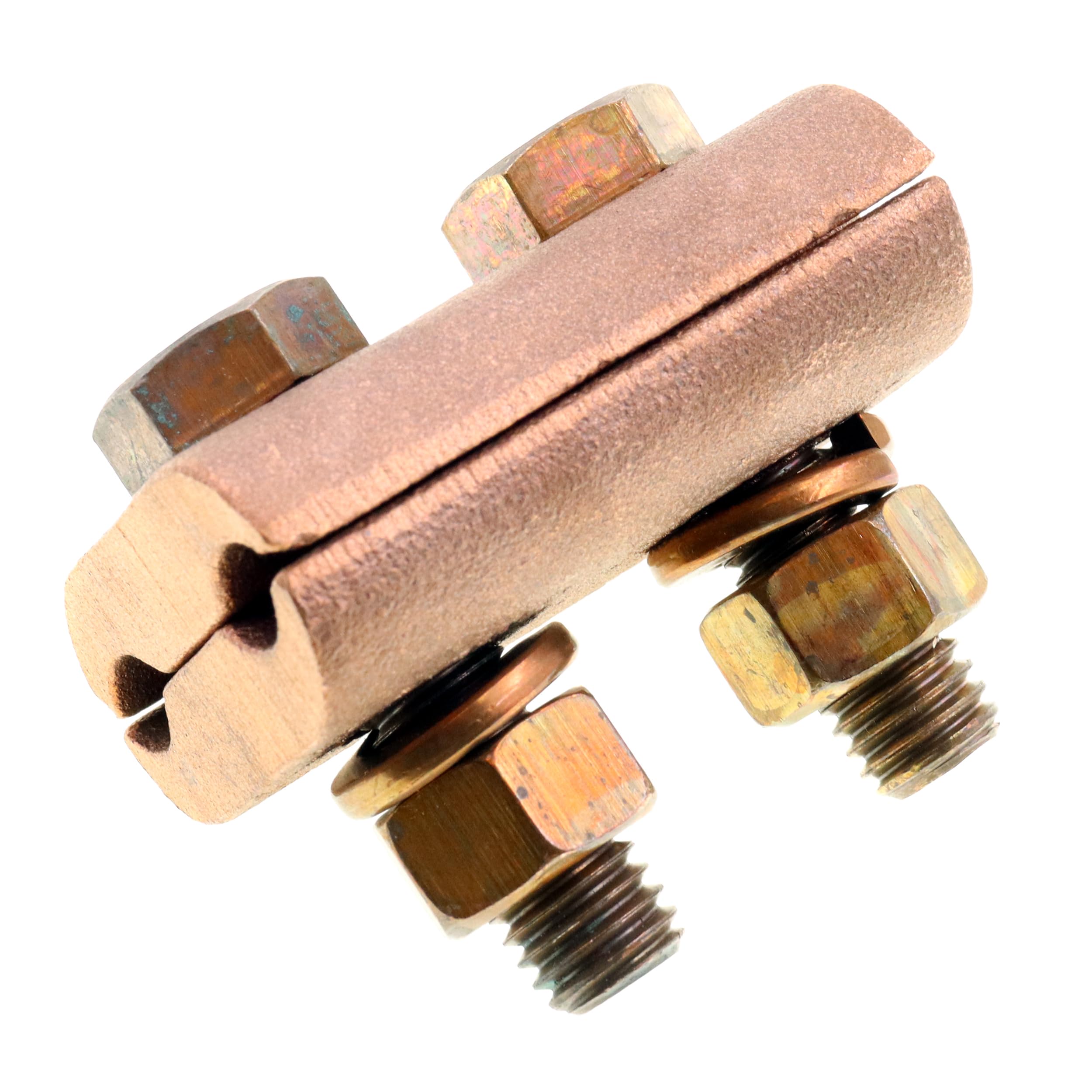 Penn-Union GJ-3 Bronze Ground Clamp Connector, CU 2/0 SOL